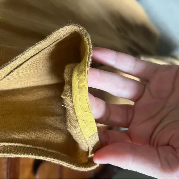 Amber yellow smock dress by notperfectlinen - Picture 3 of 4